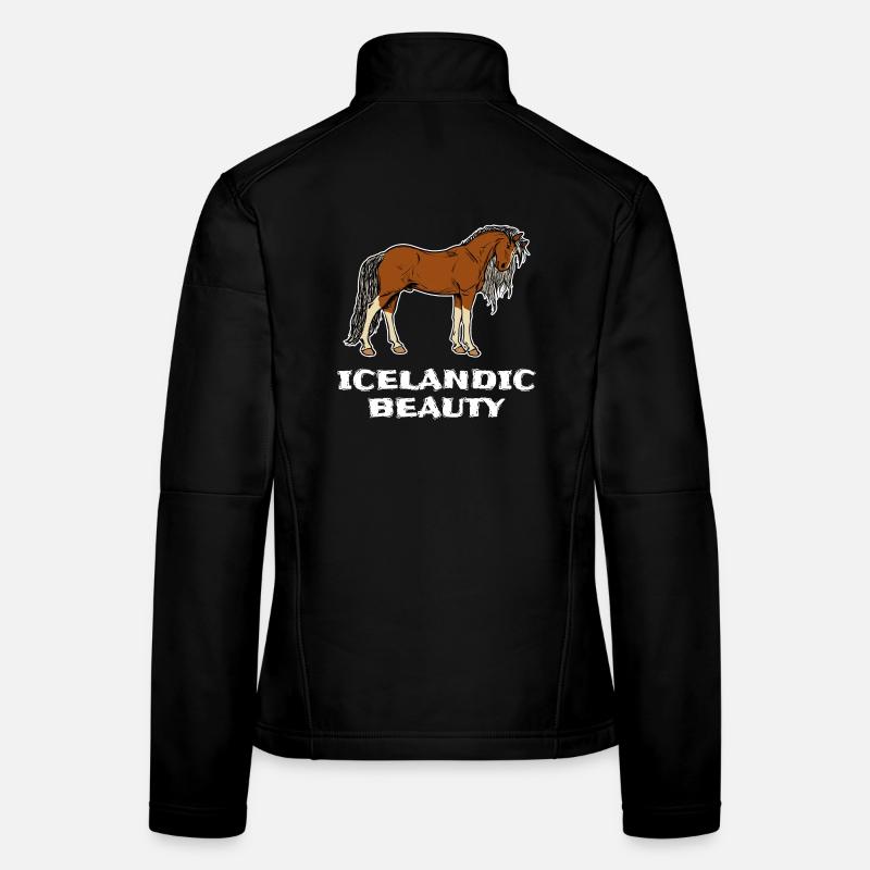Islandpferde Statement Pferdeliebe Pferdefan Frauen Softshelljacke