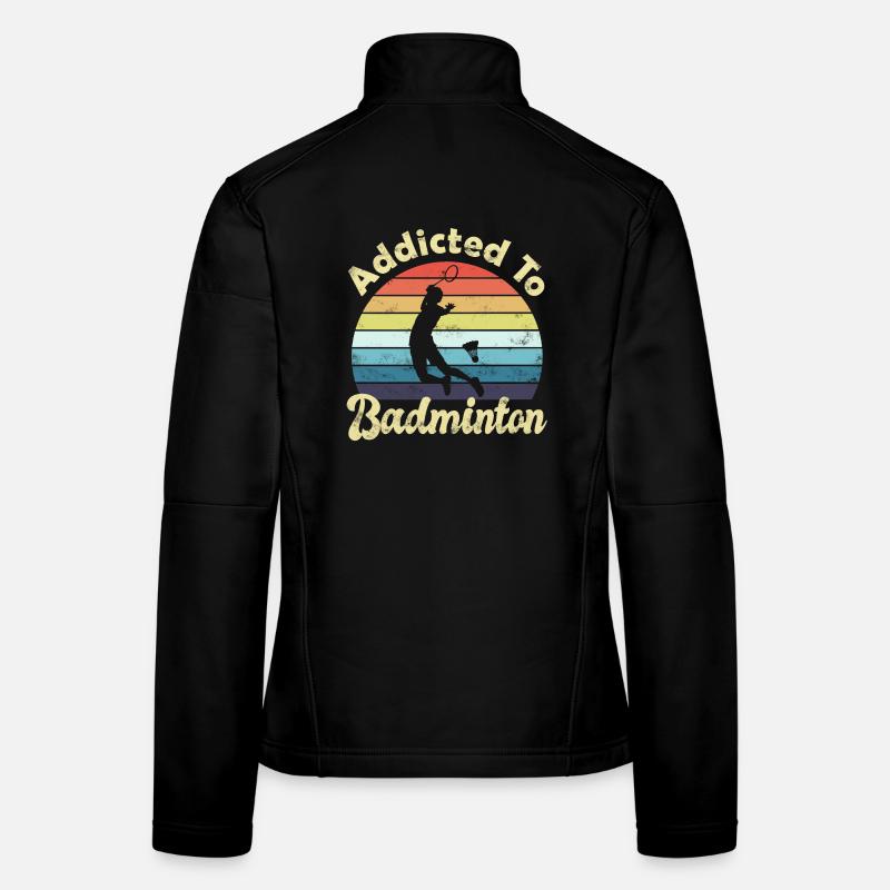 Badminton Frauen Softshelljacke