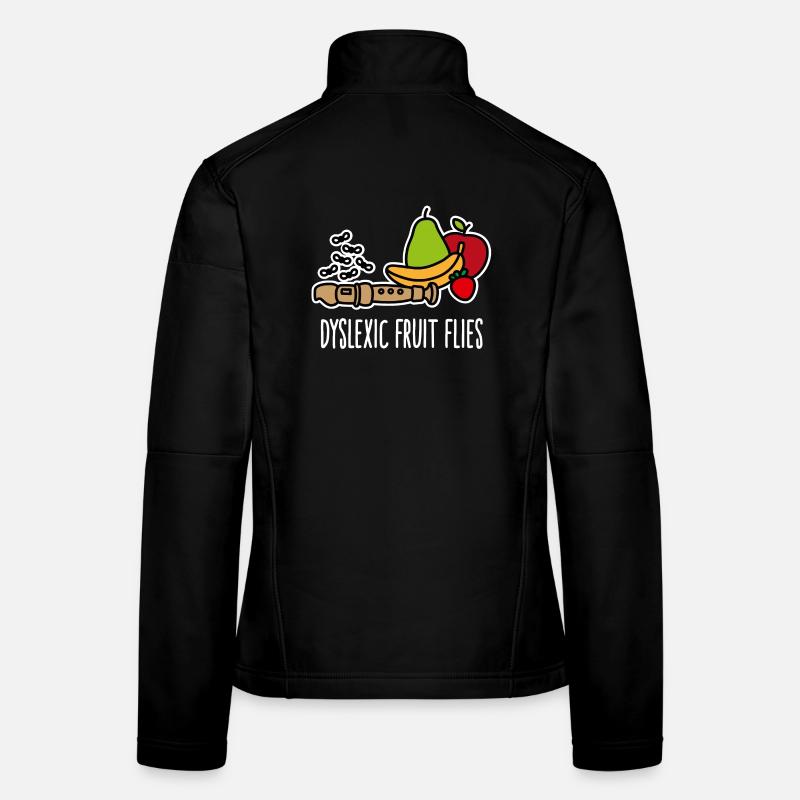 Dyslexia Dyslexic fruit flies Dyslexic Women's Softshell Jacket