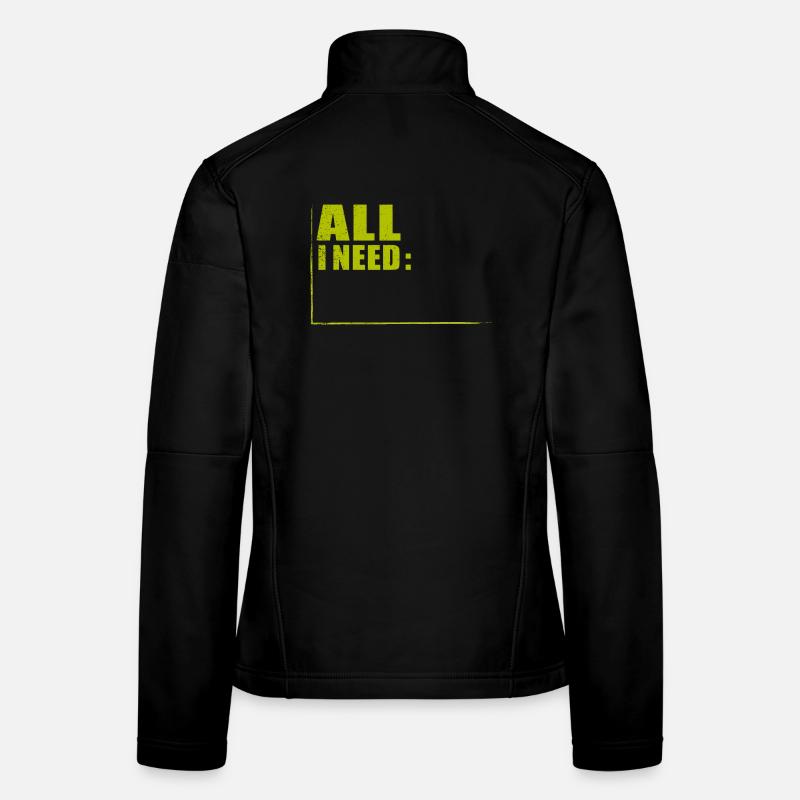 ALL I NEED in RAHMEN Frauen Softshelljacke