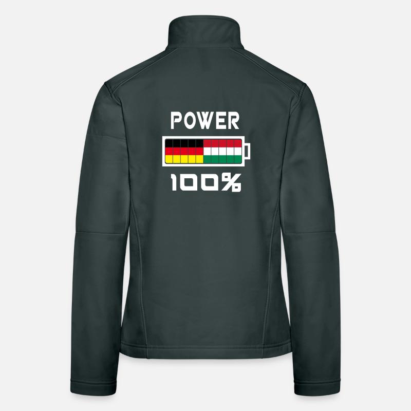 Germany and Hungary Power 100% Women's Softshell Jacket