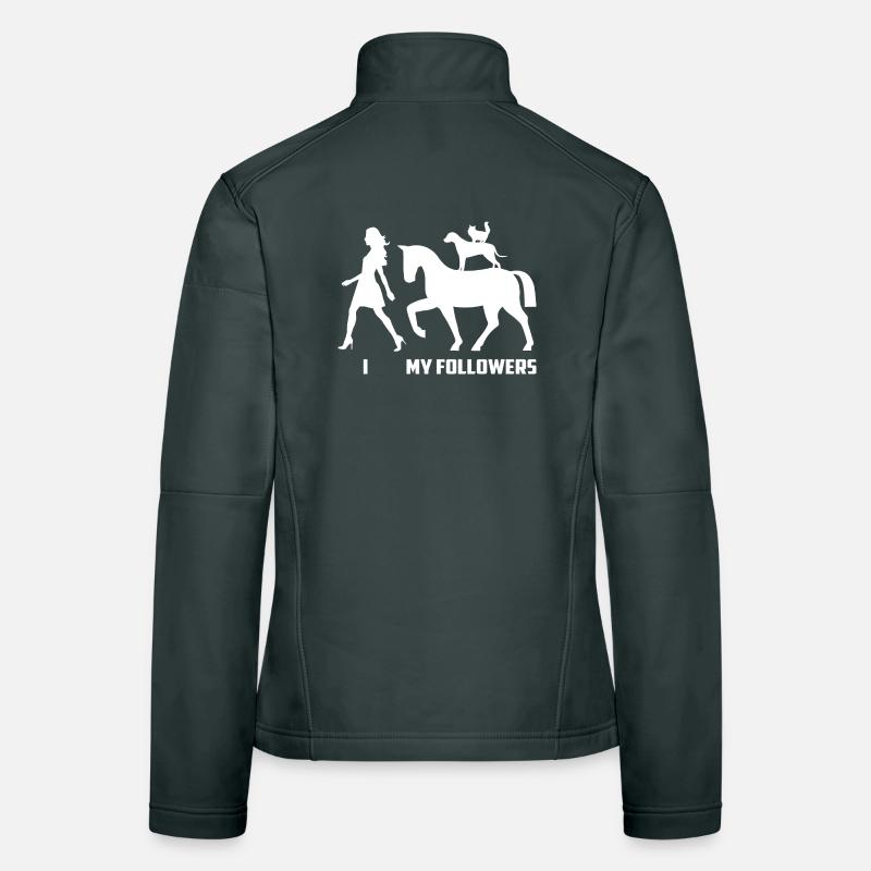 Adeptes de chevaux Veste en tissu softshell Femme
