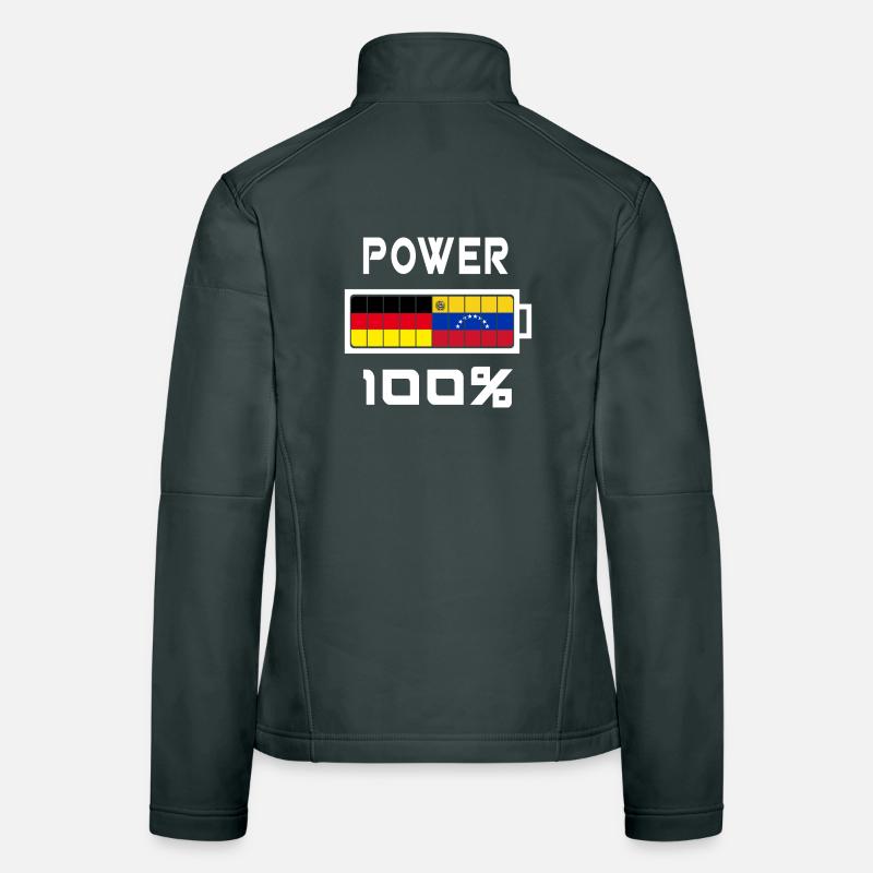 Germany and Venezuela Power 100% Women's Softshell Jacket