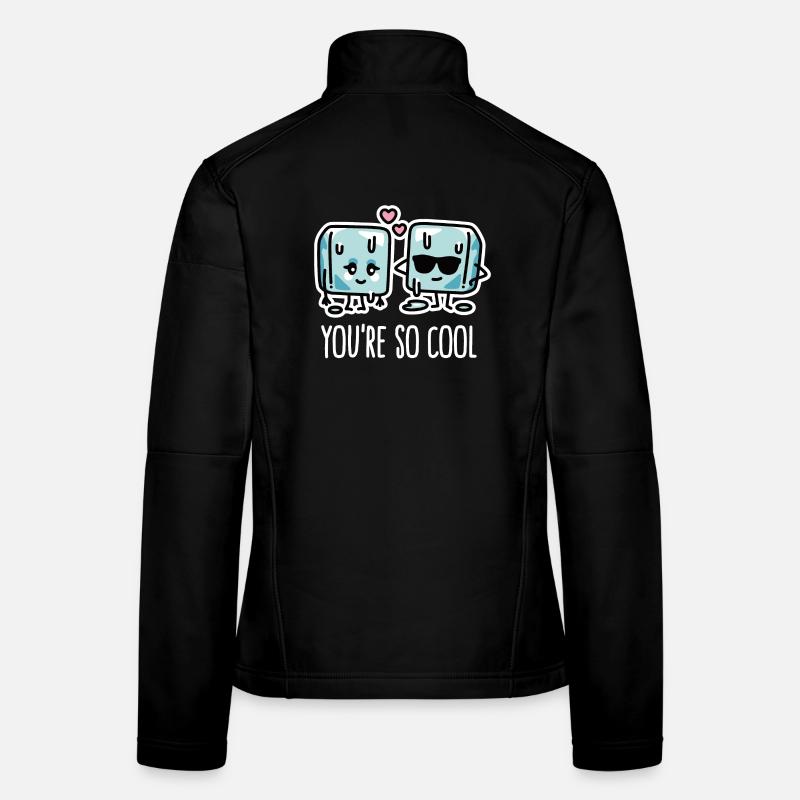 Drôle de vague de chaleur, glaçons cool Vous êtes si cool Veste en tissu softshell Femme
