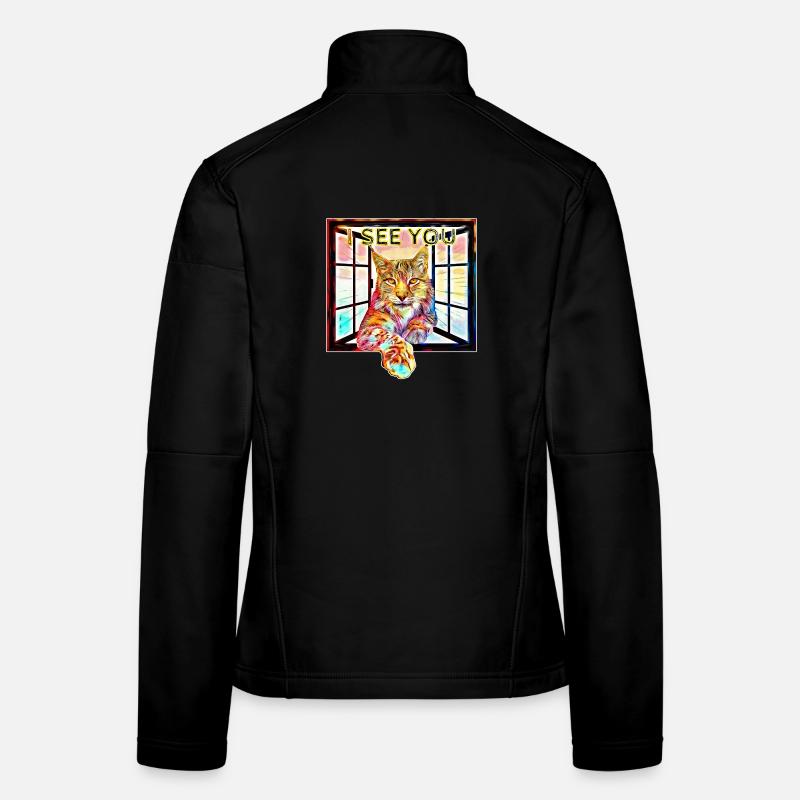 Le lynx avec sa perspective Veste en tissu softshell Femme