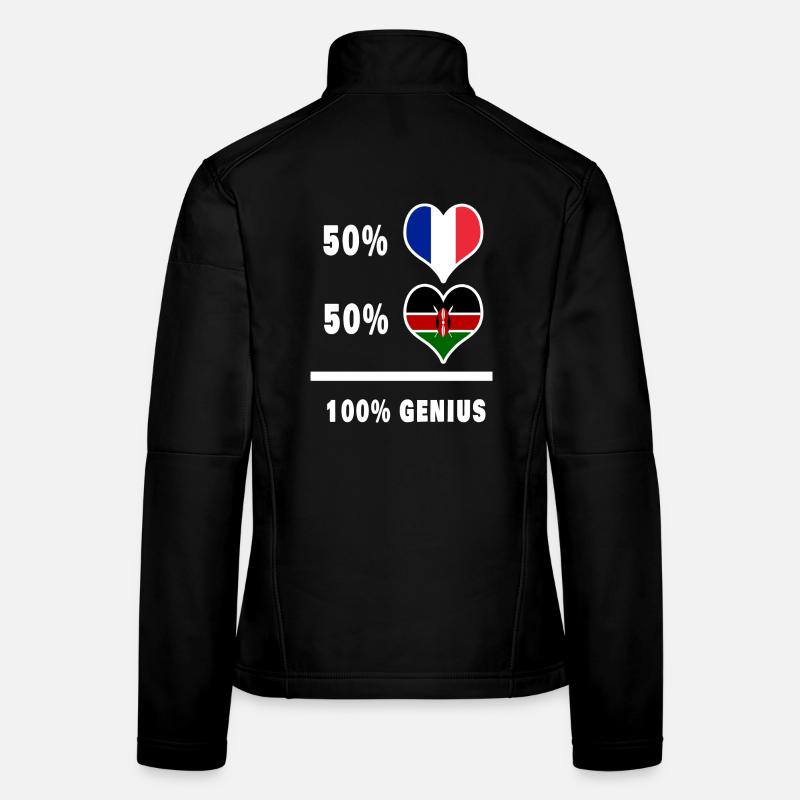 Das Genie Frankreich und Kenia / Geschenk Frauen Softshelljacke