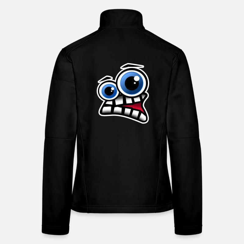 Gesicht Comic Frauen Softshelljacke