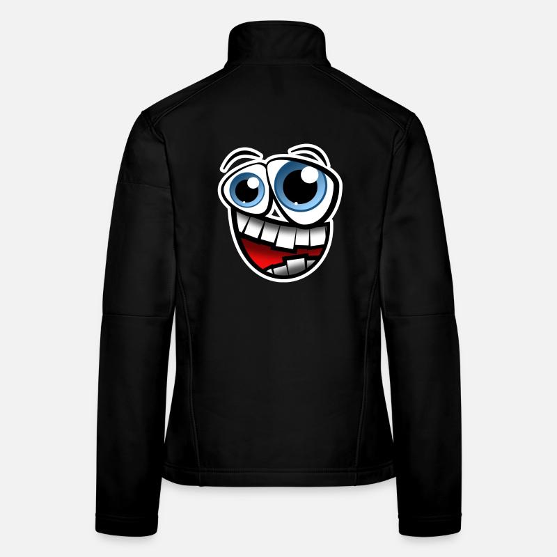 Gesicht Comic Frauen Softshelljacke