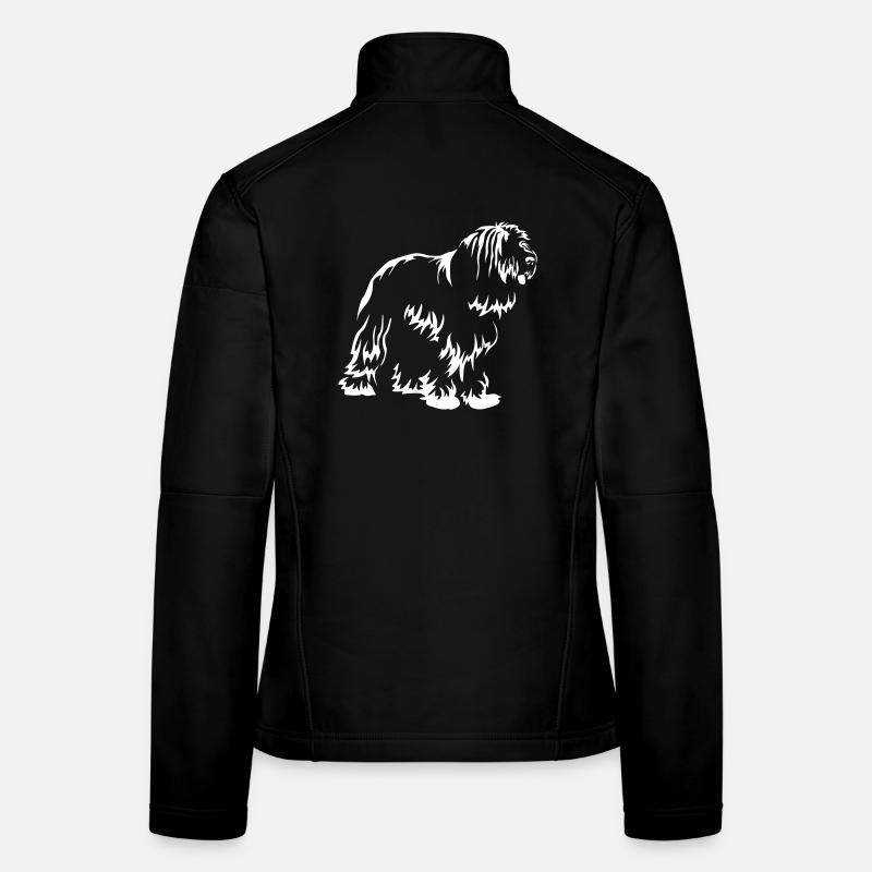 Bearded Collie "Black Edition" - Frauen Softshelljacke - Schwarz