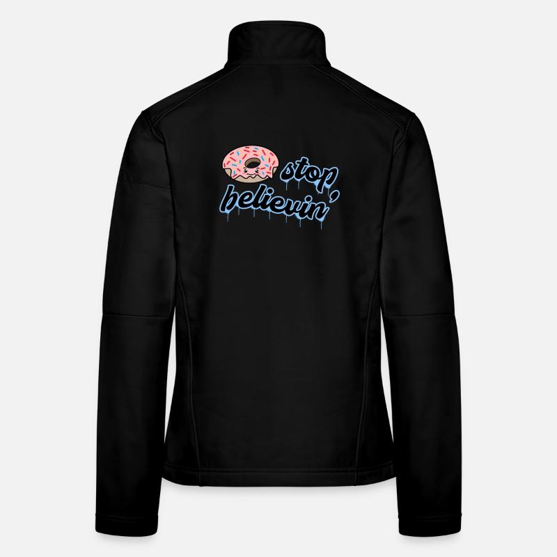 Süßigkeiten Lecker Donut Nachspeise Statement Frauen Softshelljacke