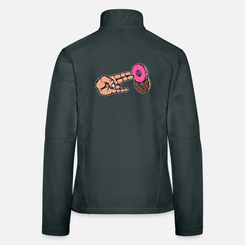Baking Calories Sweets Donut Snacking Delicious Women's Softshell Jacket