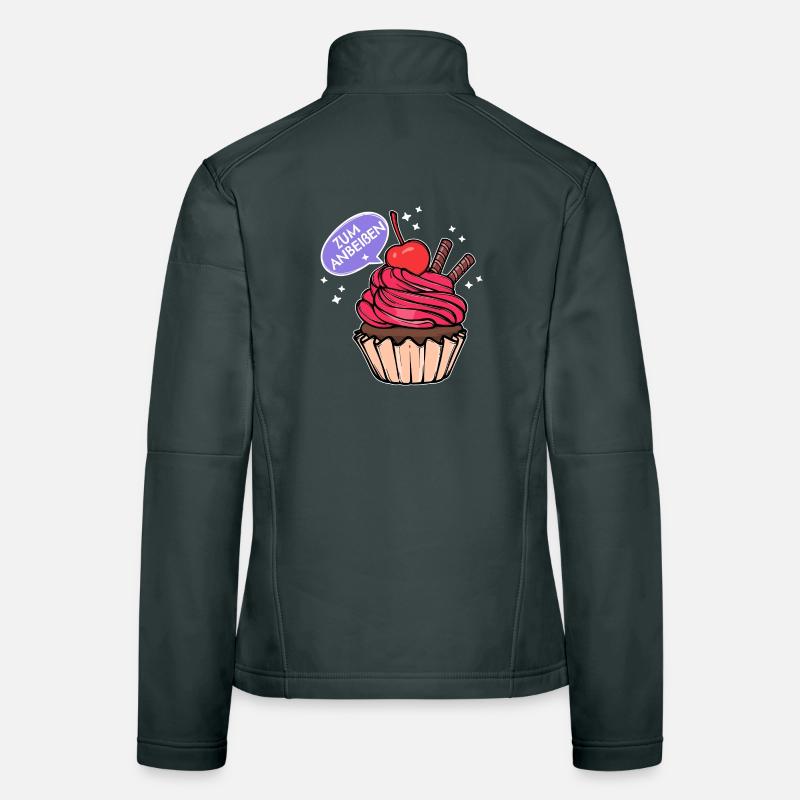 Süßigkeiten Statement Backen Cupcake Naschen Frauen Softshelljacke