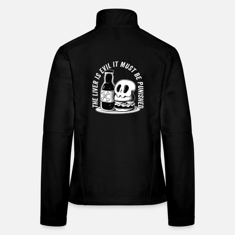 Le foie est mauvais et est puni Veste en tissu softshell Femme