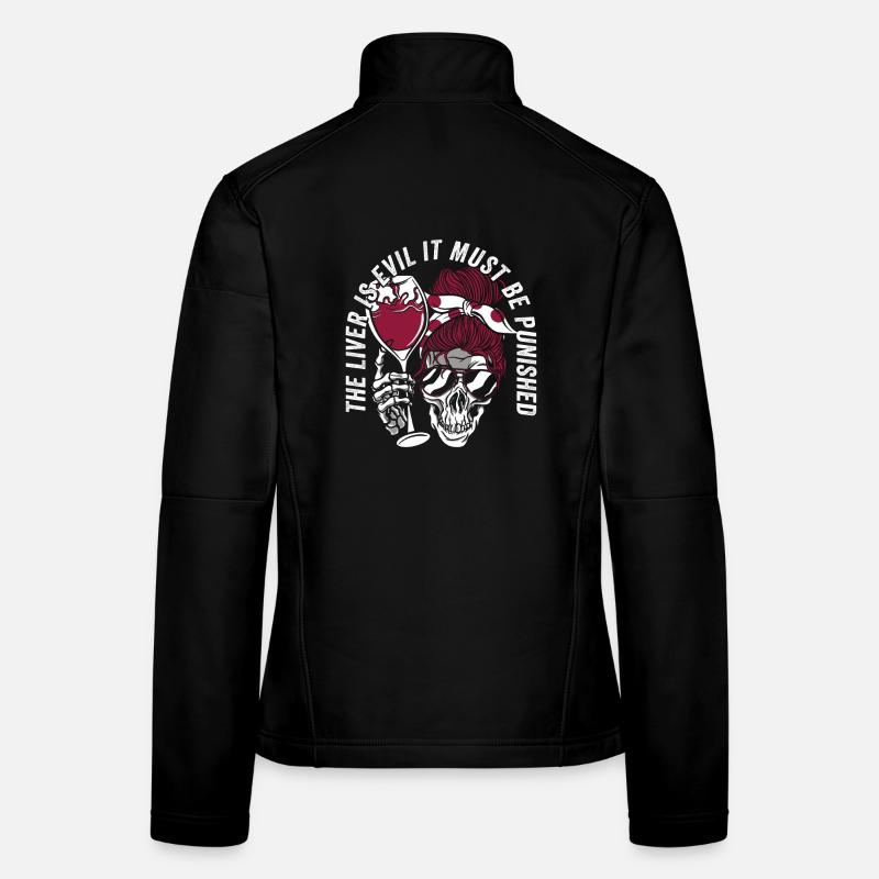 Le foie est mauvais et est puni Veste en tissu softshell Femme