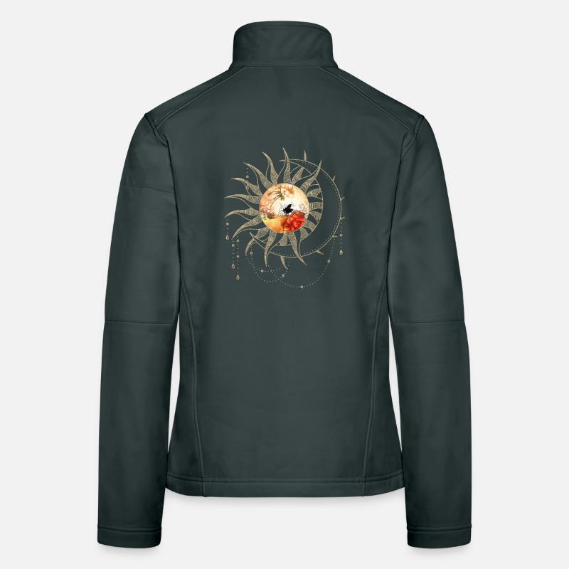 Wonderful flowers with piano and key notes. Women's Softshell Jacket