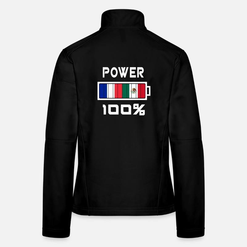 Mexiko und Frankreich ernähren sich zu 100% Frauen Softshelljacke