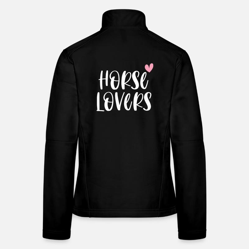 Horse Lovers Pferde Reiten Geschenk Frauen Softshelljacke