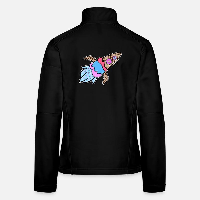 Eis Donut Lecker Nachspeise Süßigkeiten Naschen Frauen Softshelljacke