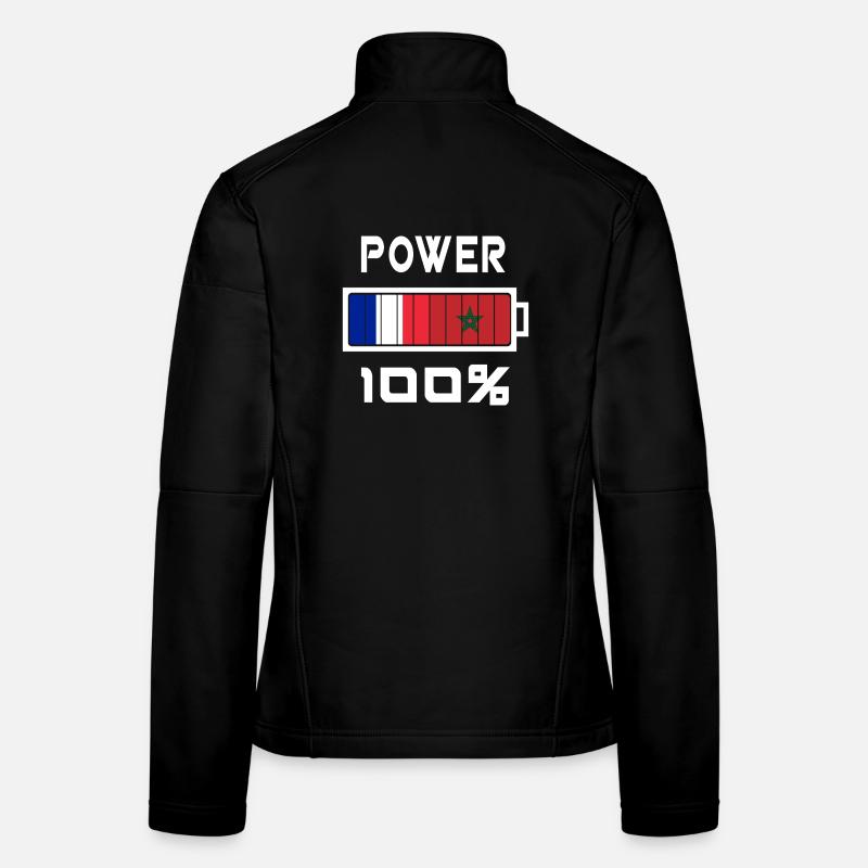 Marokko und Frankreich sind 100% Frauen Softshelljacke