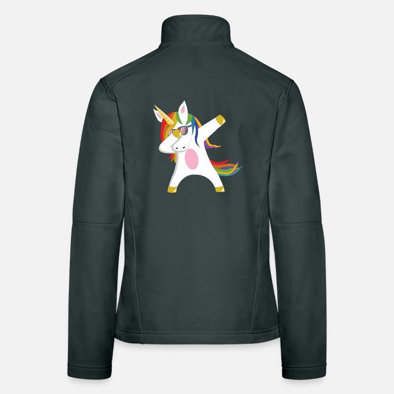 Dabbing Unicorn Geschenkidee dabbendes Einhorn Dab Frauen Softshelljacke