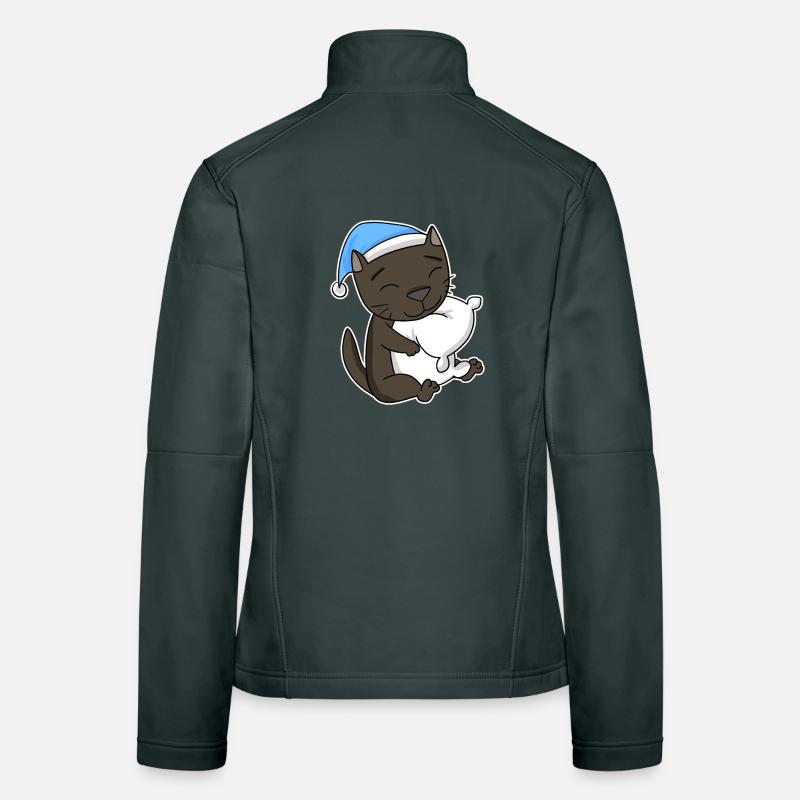 Chat race de chat La Havane Veste en tissu softshell Femme