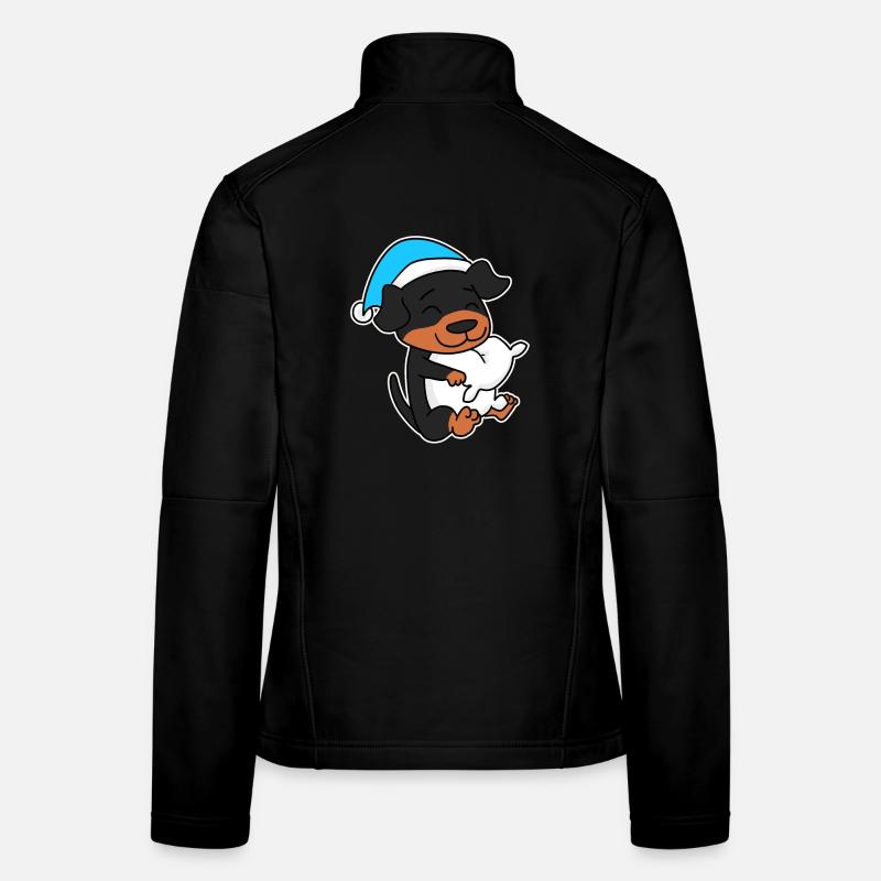 Chien de race Rottweiler Veste en tissu softshell Femme