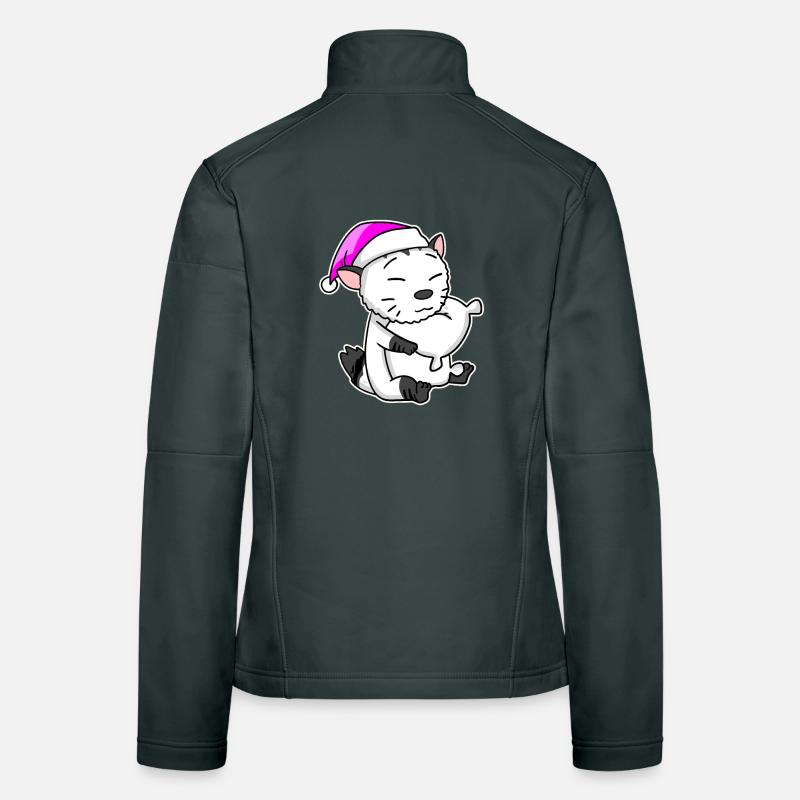 Chat race American Bobtail Veste en tissu softshell Femme
