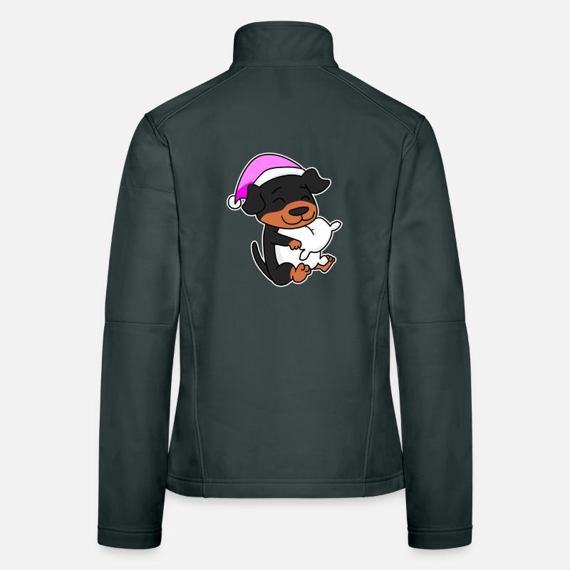 Chien de race Rottweiler Veste en tissu softshell Femme