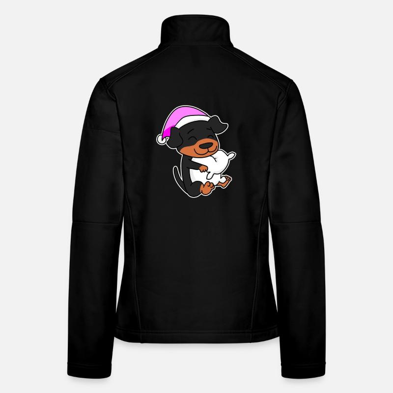 Chien de race Rottweiler Veste en tissu softshell Femme