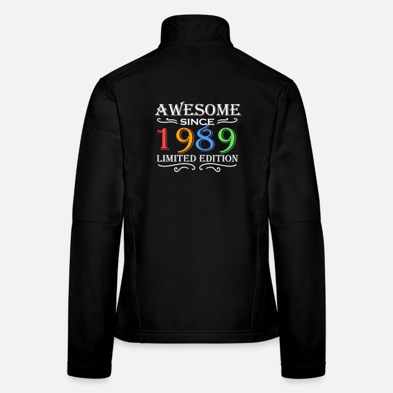 1989 - Né en 1989 Veste en tissu softshell Femme