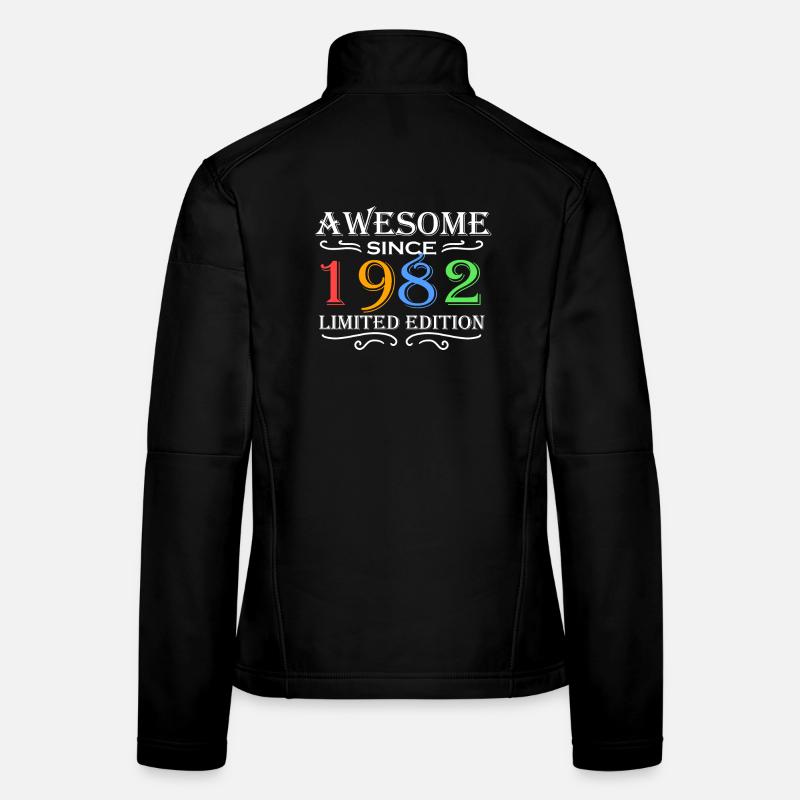 1982 - Né en 1982 Veste en tissu softshell Femme