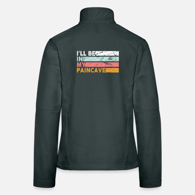 Je serai dans mon triathlon Paincave Veste en tissu softshell Femme