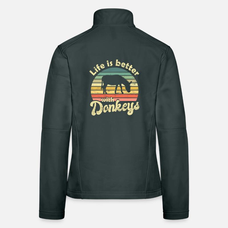 Esel Frauen Softshelljacke