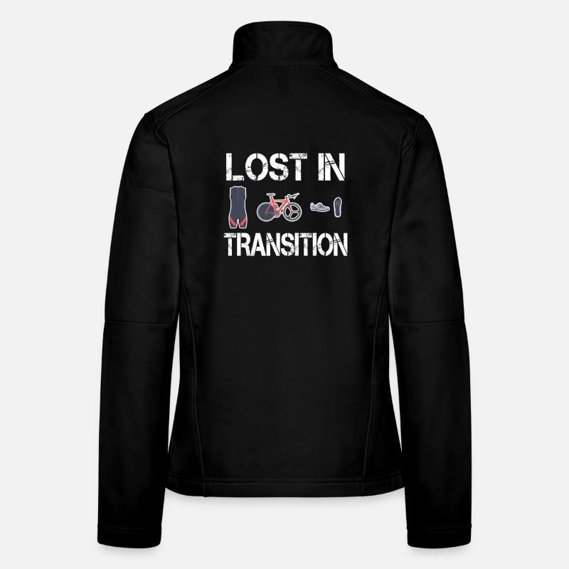 Lost In Transition Triathlet Triathlon - Frauen Softshelljacke - Schwarz