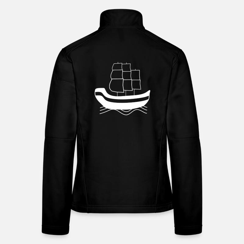 Sailboat Northern Germany Sailor Sailor Captain Women's Softshell Jacket