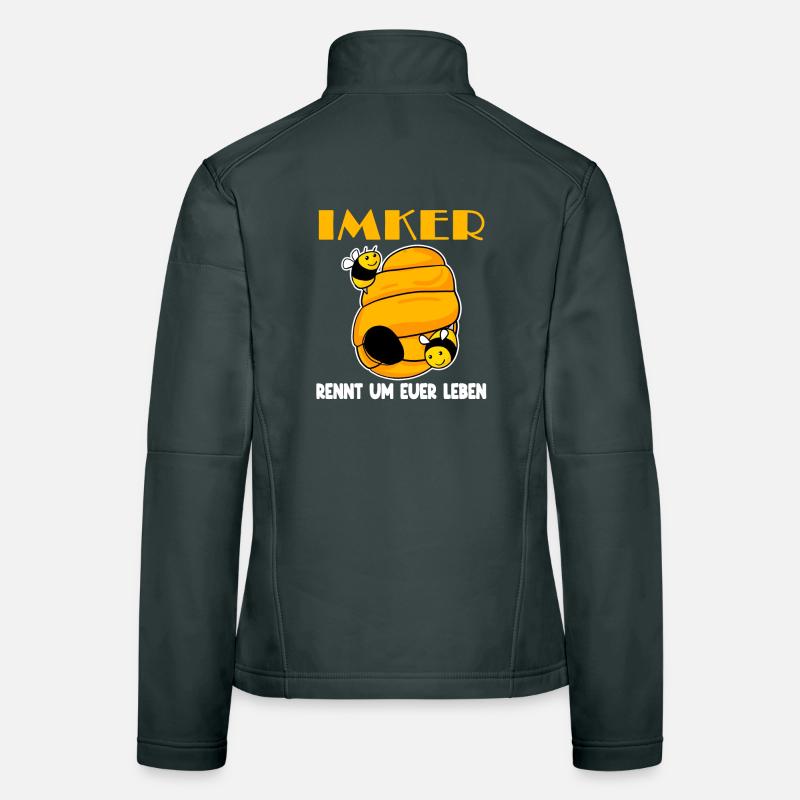 Imker Imkerei Honig Bienen Frauen Softshelljacke