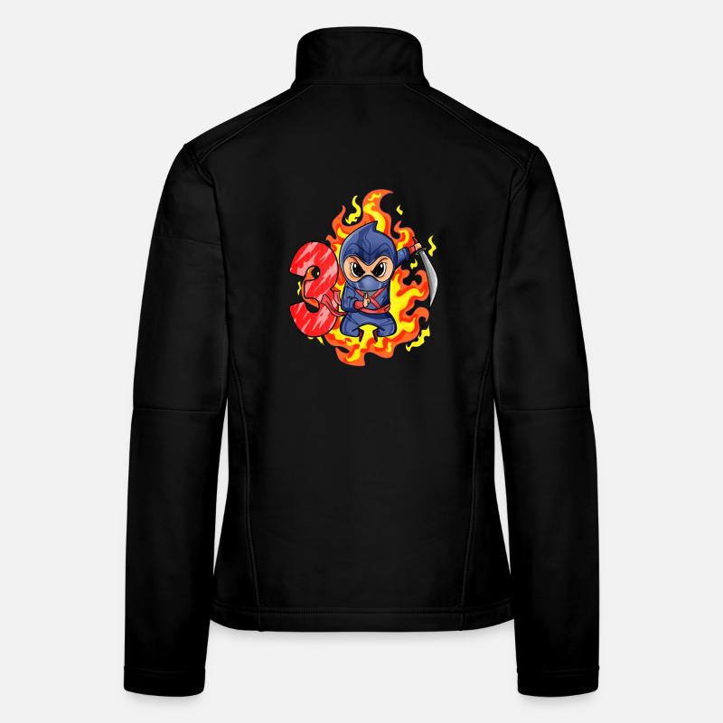 3. Geburtstag Junge 3 Jahre alt Ninja Frauen Softshelljacke