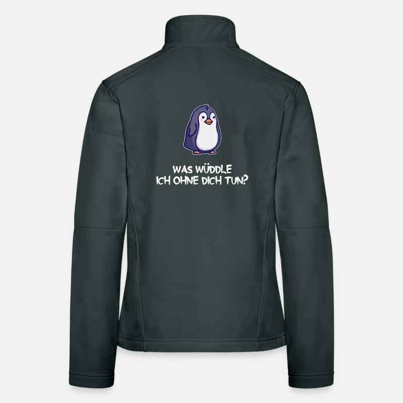 Pinguin Tier Vogel Statement Zoo Seevogel Frauen Softshelljacke