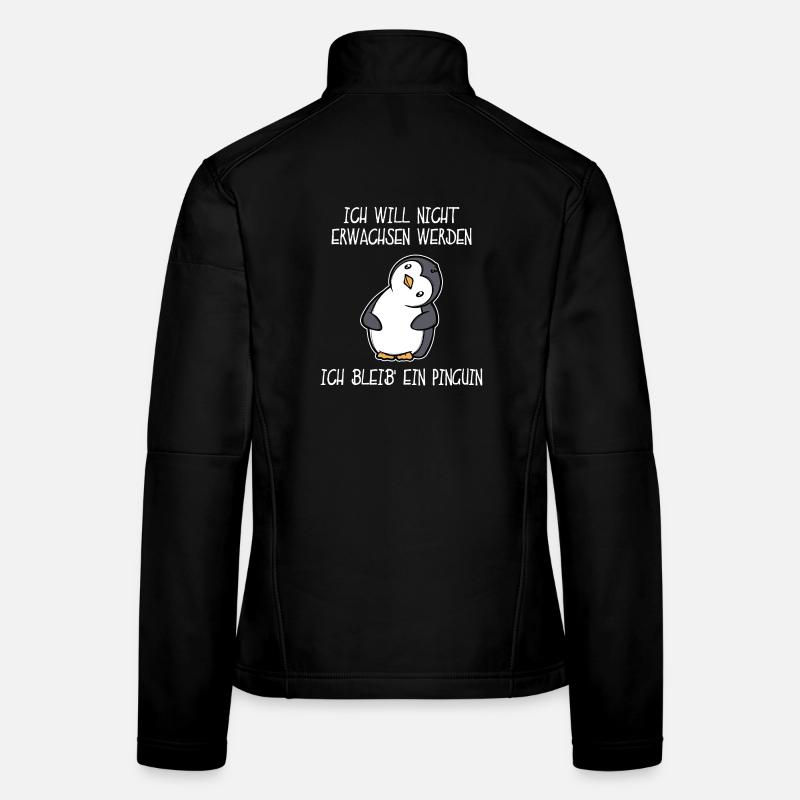 Zoo Süß Tier Pinguin Statement Seevogel Frauen Softshelljacke