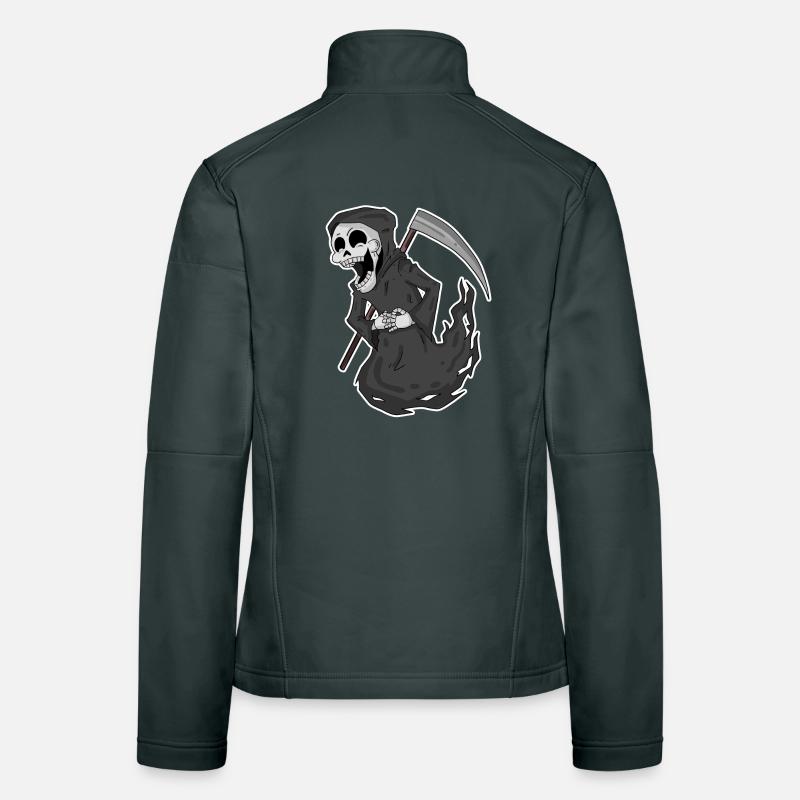 Grim Reaper rit drôle Veste en tissu softshell Femme