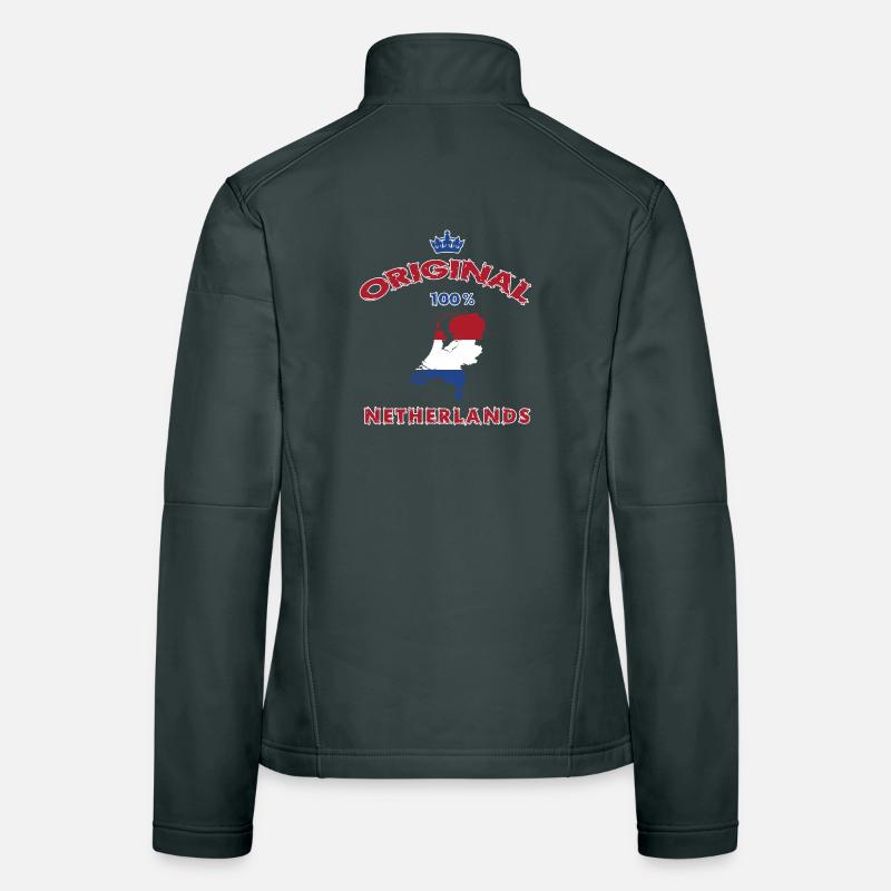 Netherlands original 100% flag design Women's Softshell Jacket