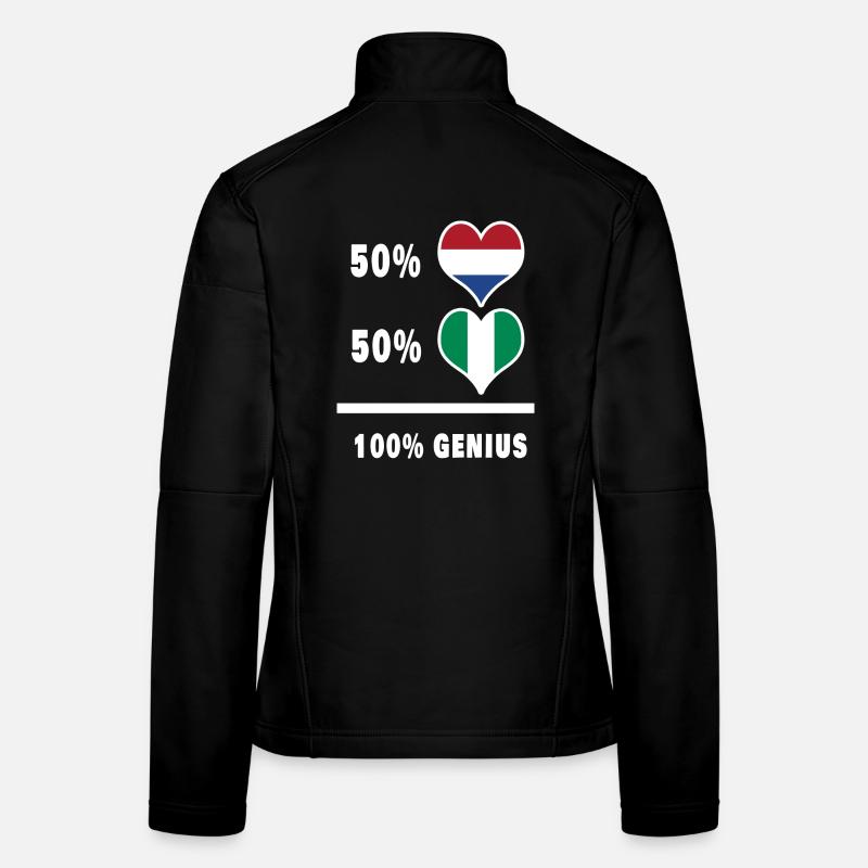 Nigeria and the Netherlands Ingenious flag design Women's Softshell Jacket