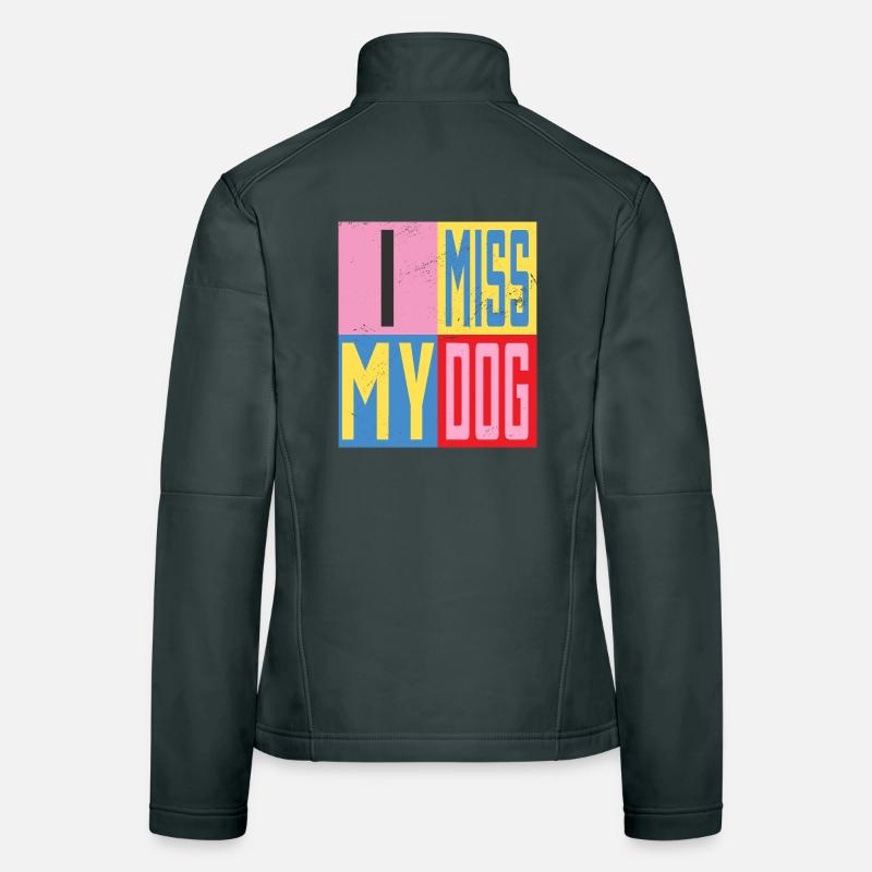 Mon chien me manque Veste en tissu softshell Femme