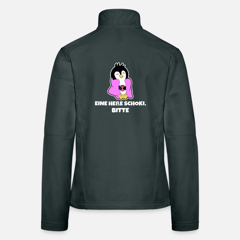 Kalt Pinguin Vogel Tier Statement Südpol Seevogel Frauen Softshelljacke