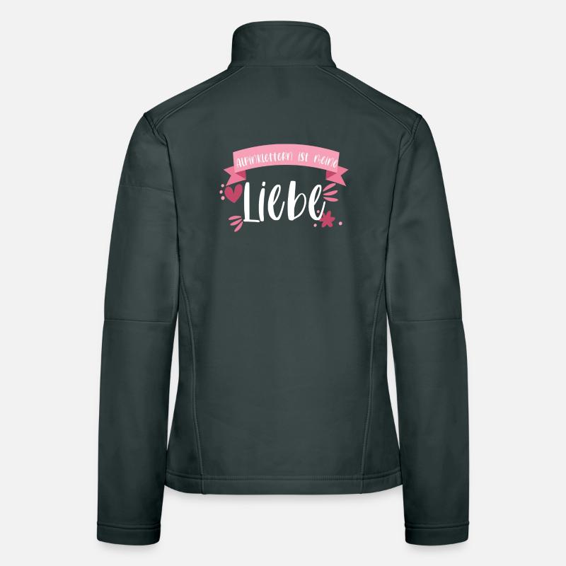 Klettern Alpinklettern Liebe Berge Geschenk Frauen Softshelljacke