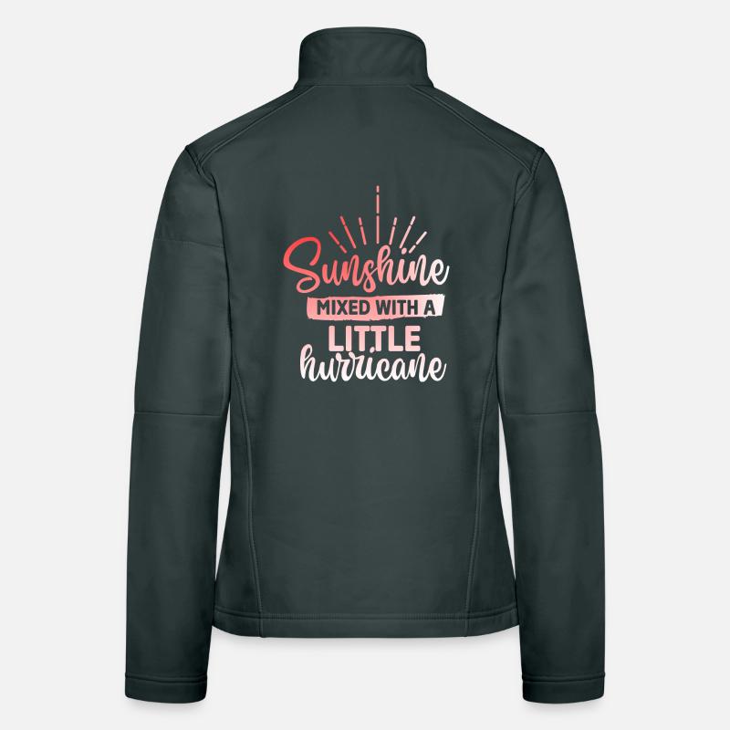 Sunshine mixed with a hurricane Women's Softshell Jacket
