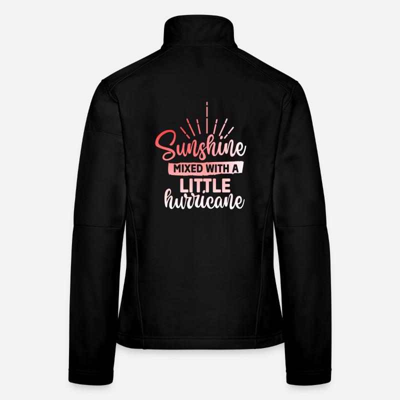 Sunshine mixed with a hurricane Women's Softshell Jacket
