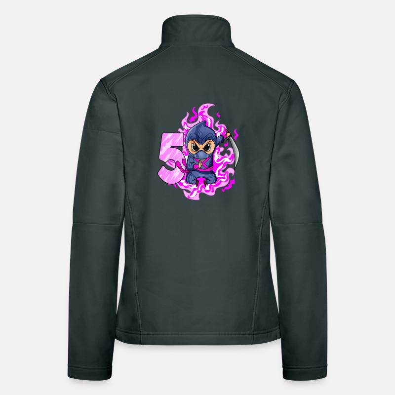 5. Geburtstag Mädchen 5 Jahre alt Ninja Frauen Softshelljacke