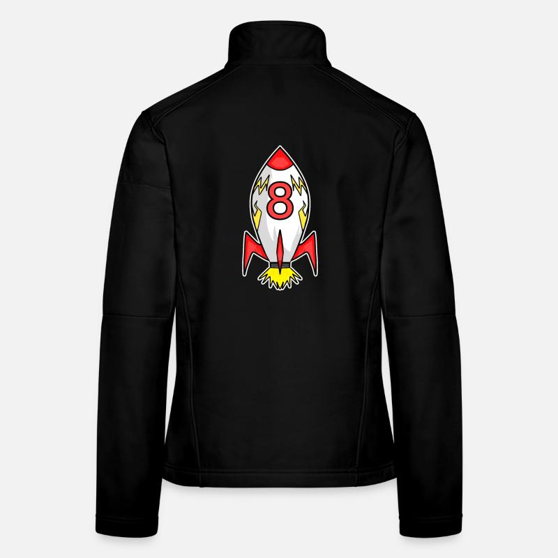 Rakete Junge 8. Geburtstag Frauen Softshelljacke