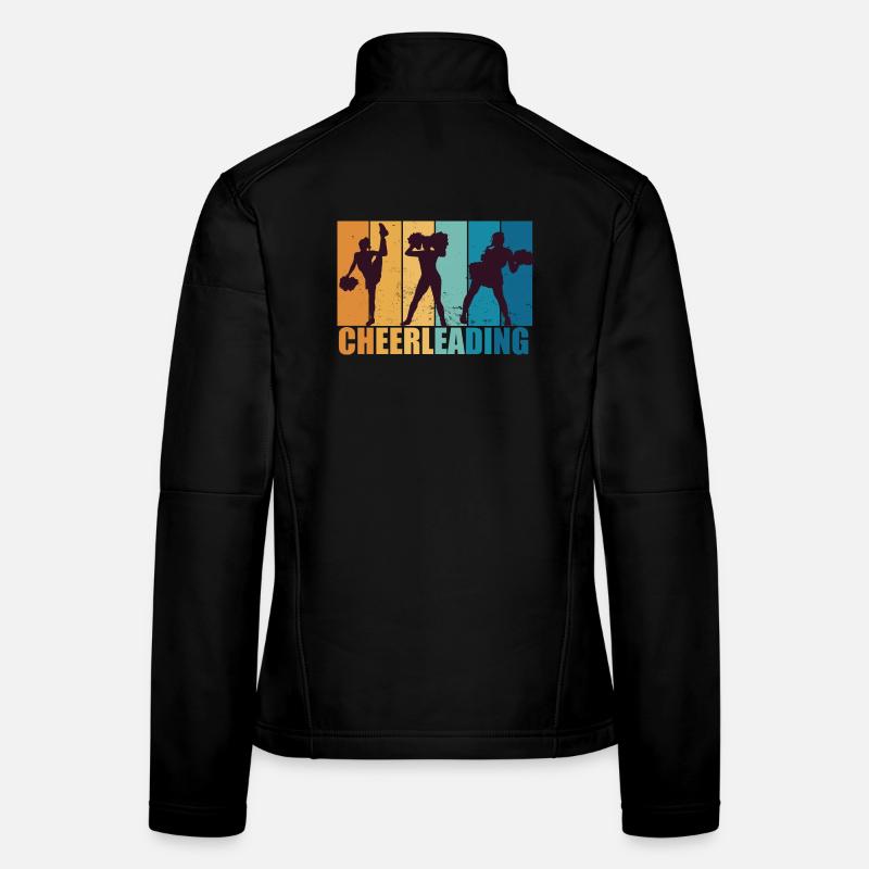 Cheerleading Cheerleader Vintage Geschenk - Frauen Softshelljacke - Schwarz